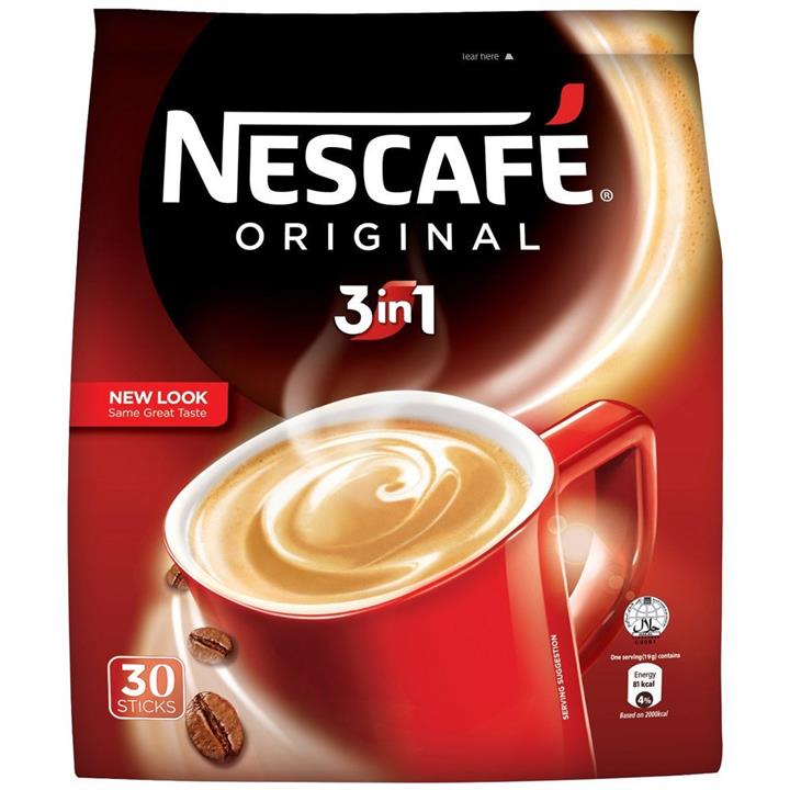 کافی میکس نسکافه 3 در 1 مدل اورجینال بسته 30 عددی NESCAFE